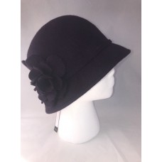 Nine West Mujer&apos;s Wool Bucket Hat Purple Flower Detail One Size New 887661010810 eb-40796923